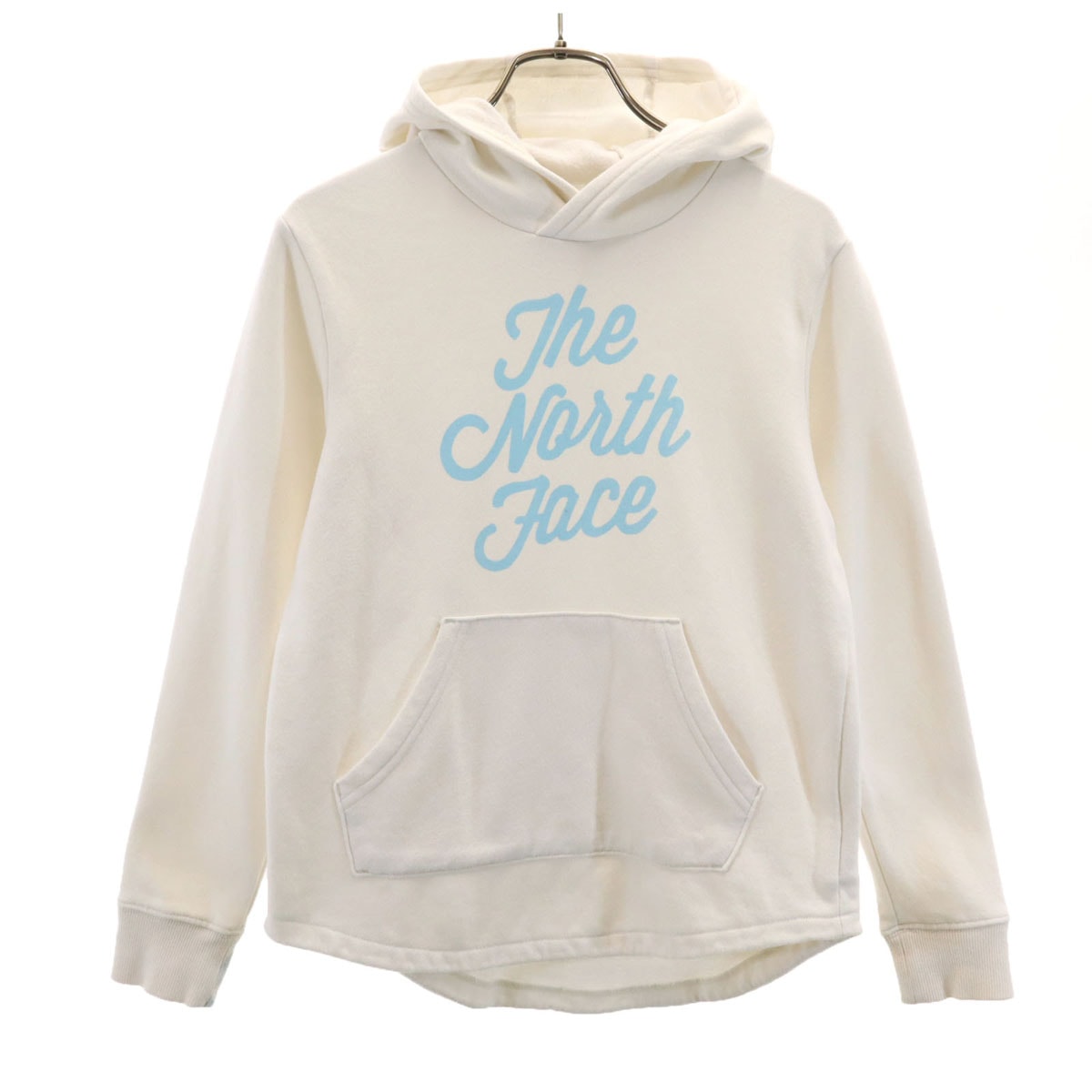 THE NORTH FACE ノースフェイス 長袖 スウェットパーカー 10/12 ホワイト プルオーバー 裏起毛