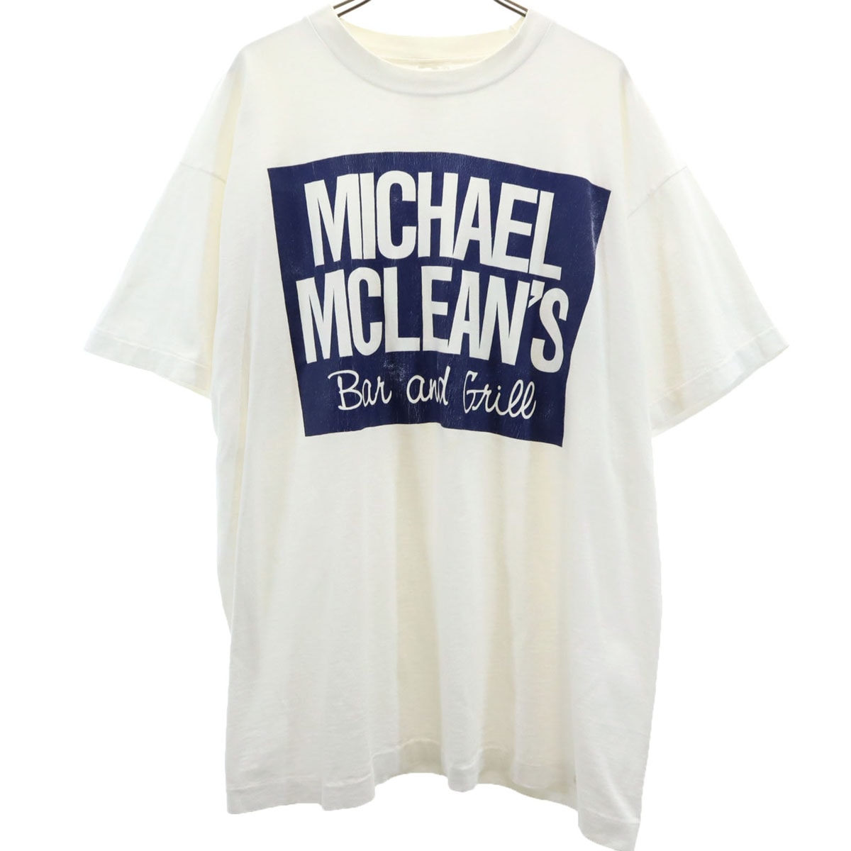 FRUIT OF THE LOOM フルーツオブザルーム 90s カナダ製 オールド MICHAEL MCLEAN'S 半袖 Tシャツ XL ホワイト シングルステッチ