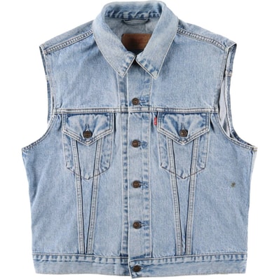 古着 90年代 リーバイス Levi's 70401-0283 デニムベスト メンズXL相当 ヴィンテージ/eaa602722