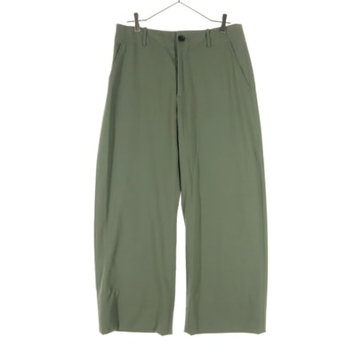 美品 ZARA ザラ ワイド スラックスパンツ M グレー系