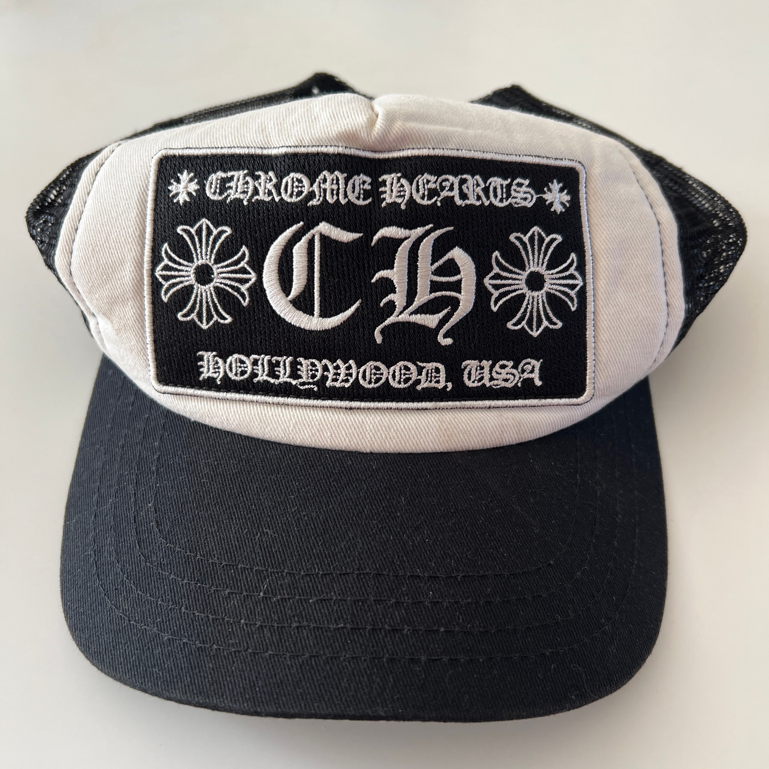 Chrome Hearts Trucker Cap CH "Black/White"