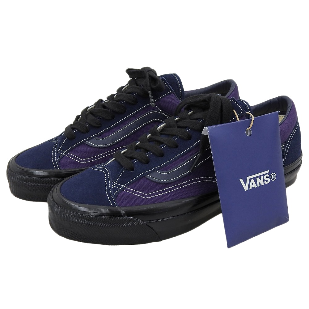 バンズ 新品同様 BILLY'S オールドスクール スニーカー シューズ メンズ パープル×ネイビー 27cm 9(US)