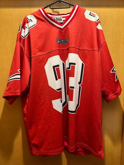 A BATHING APE Football Relaxed Fit Tee "Red"