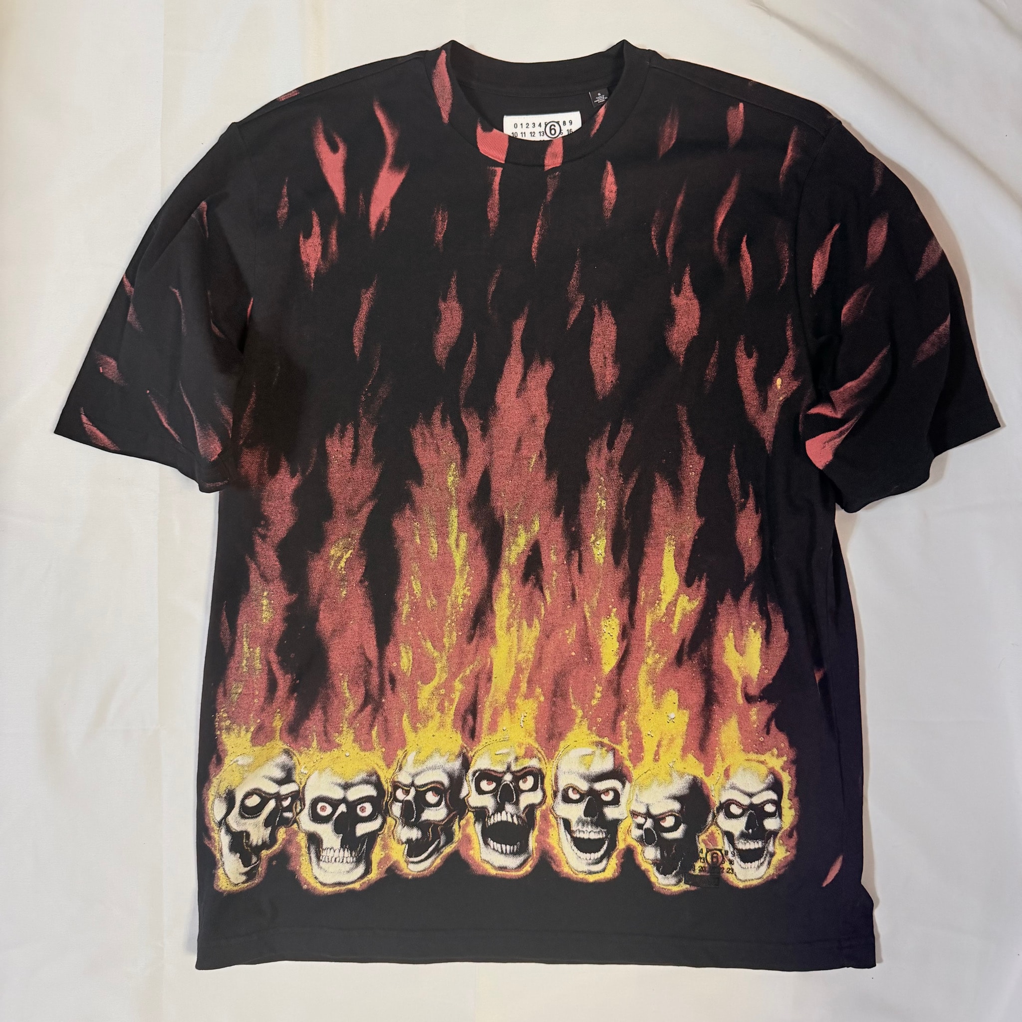 Supreme x MM6 Maison Margiela Liquid Blue Oversized Tee "Black"