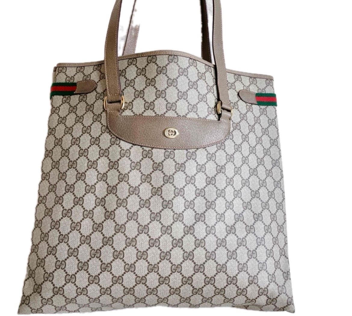 グッチ GUCCI シェリーライン PVC GGスプリーム トートバッグ
