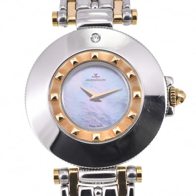 値下 ジャガー・ルクルト JAEGER-LECOULTRE 421.5.09 ランデヴー 1P ダイヤモンド クォーツ メンズ 良品 P#145253