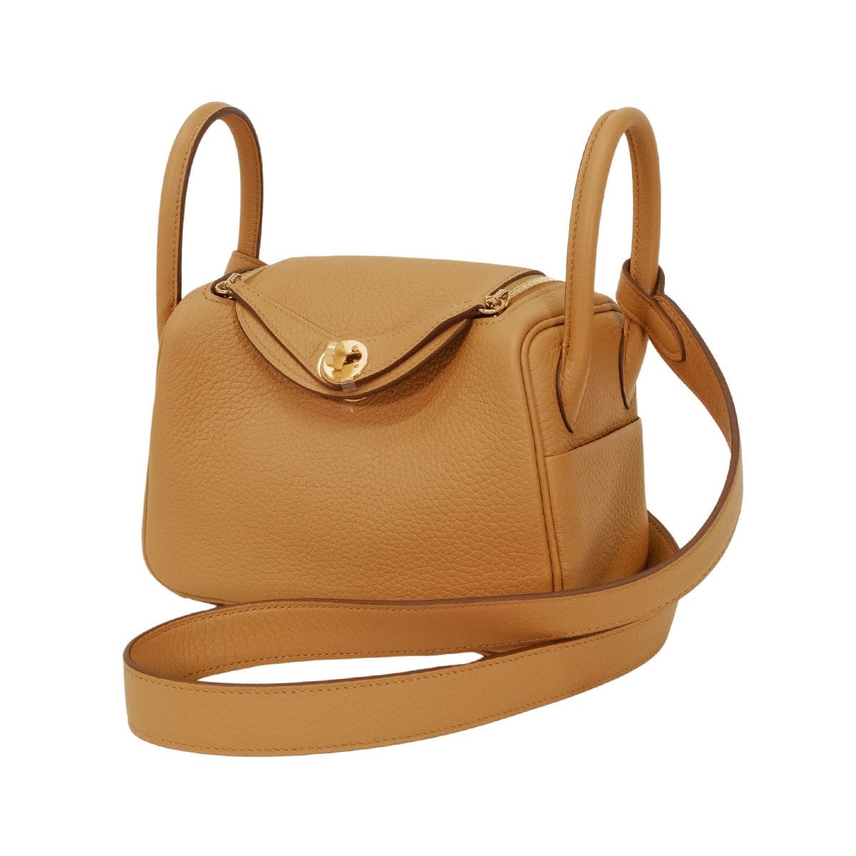 【恵比寿明治通り店】HERMES エルメス ショルダーバッグ リンディ ミニ 2 20 ビスケット (ビスキュイ) トリヨンクレマンス ゴールド金具 K刻印 新品