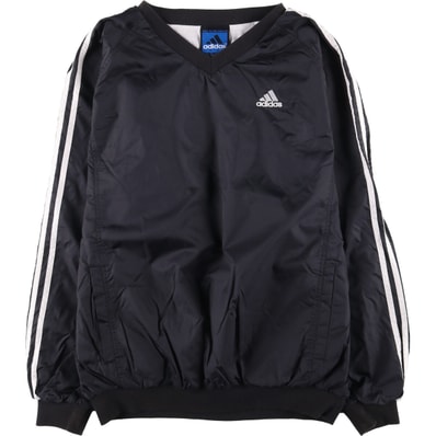古着 90年代 アディダス adidas TEAM Vネック ナイロンプルオーバー メンズM相当 ヴィンテージ/eaa544555
