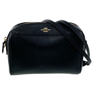 COACH コーチ ベネット クロスボディ ショルダーバッグ F76629 グレインレザー ブラック レディース【中古】
