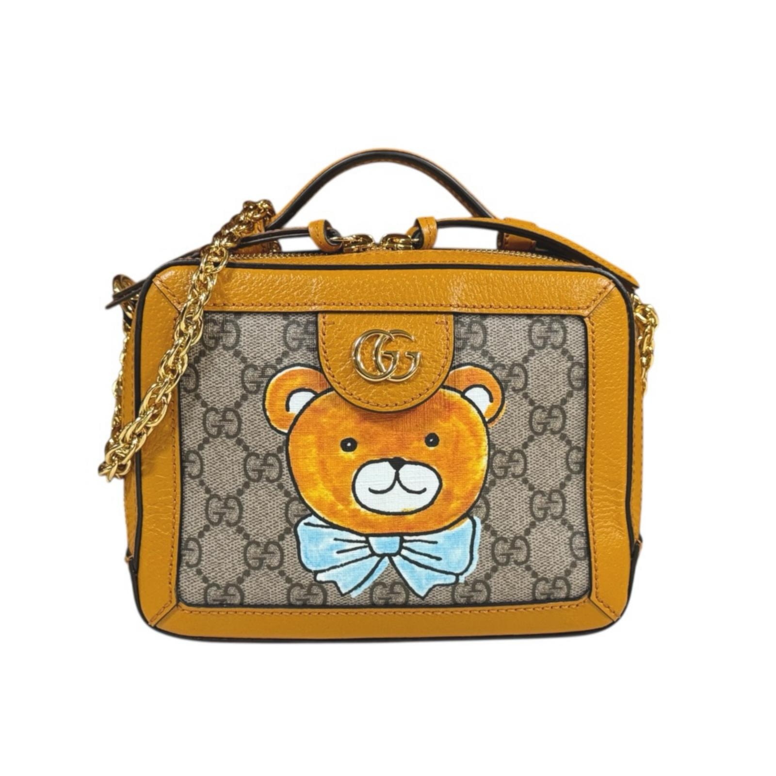 グッチ EXO-KAI コラボ GGスプリーム ショルダーバッグ GGスプリームキャンバス 602576 ベージュ レディース GUCCI 中古