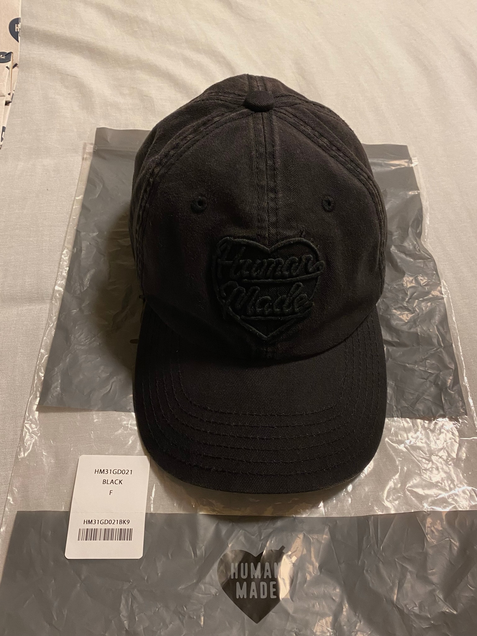 HUMAN MADE 6Panel Twill Cap "Black"