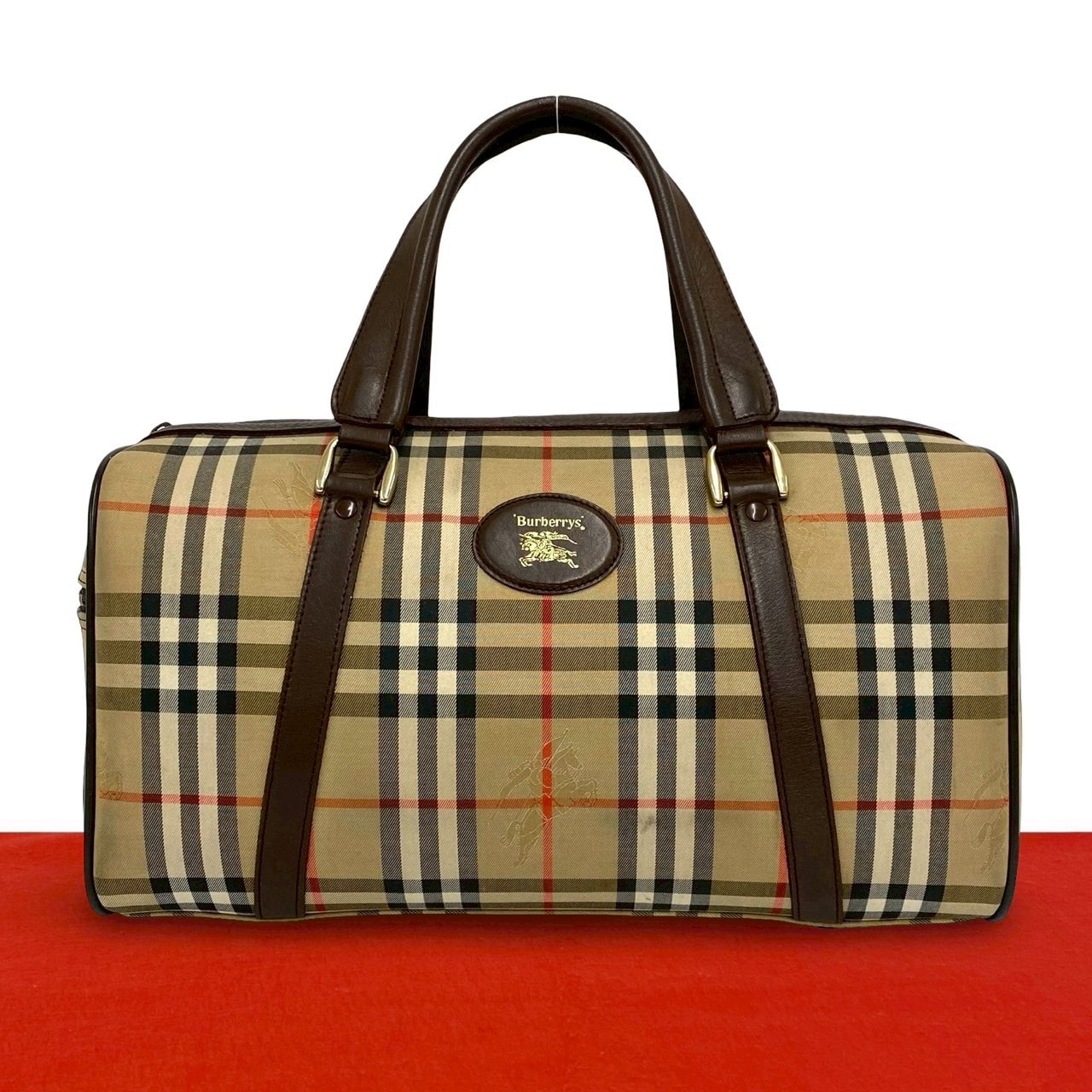 B (目立った傷や汚れなし)】BURBERRY バーバリー ノバチェック 柄