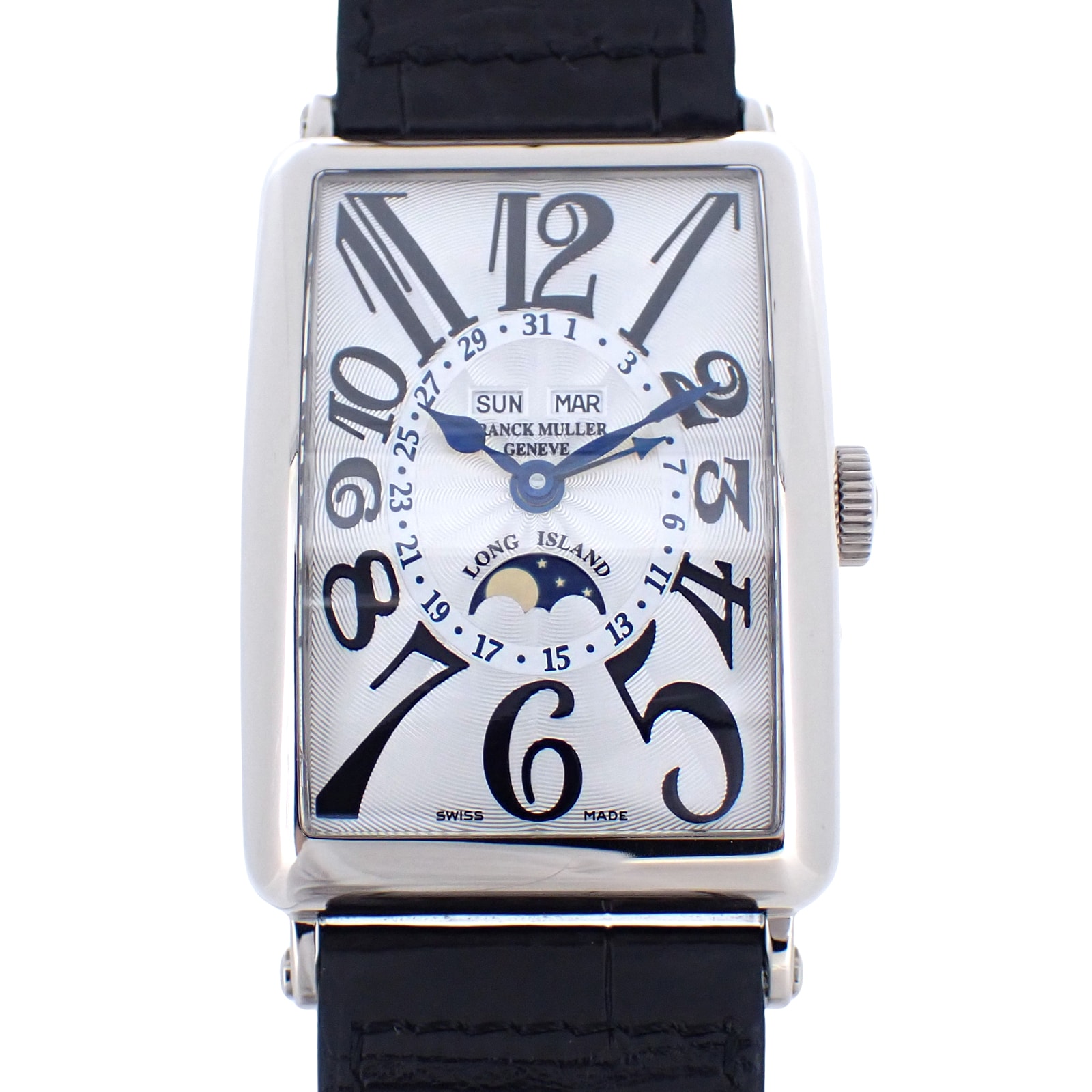 K18WG FRANCK MULLER フランクミュラー ロングアイランド マスター カレンダー 1200MCL メンズ 腕時計