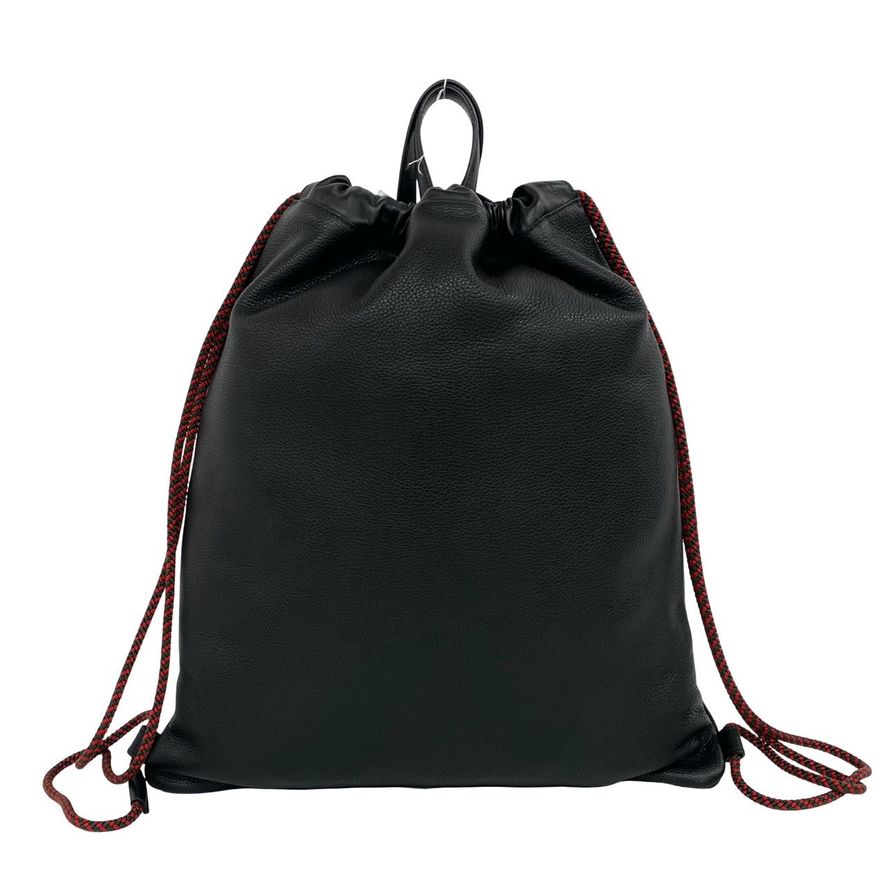 【美品】GUCCI グッチ　リュック　ナイロン　ブラック　金具　プレート　ロゴ B (目立った傷や汚れなし)】GUCCI グッチ ロゴ レザー リュックサック