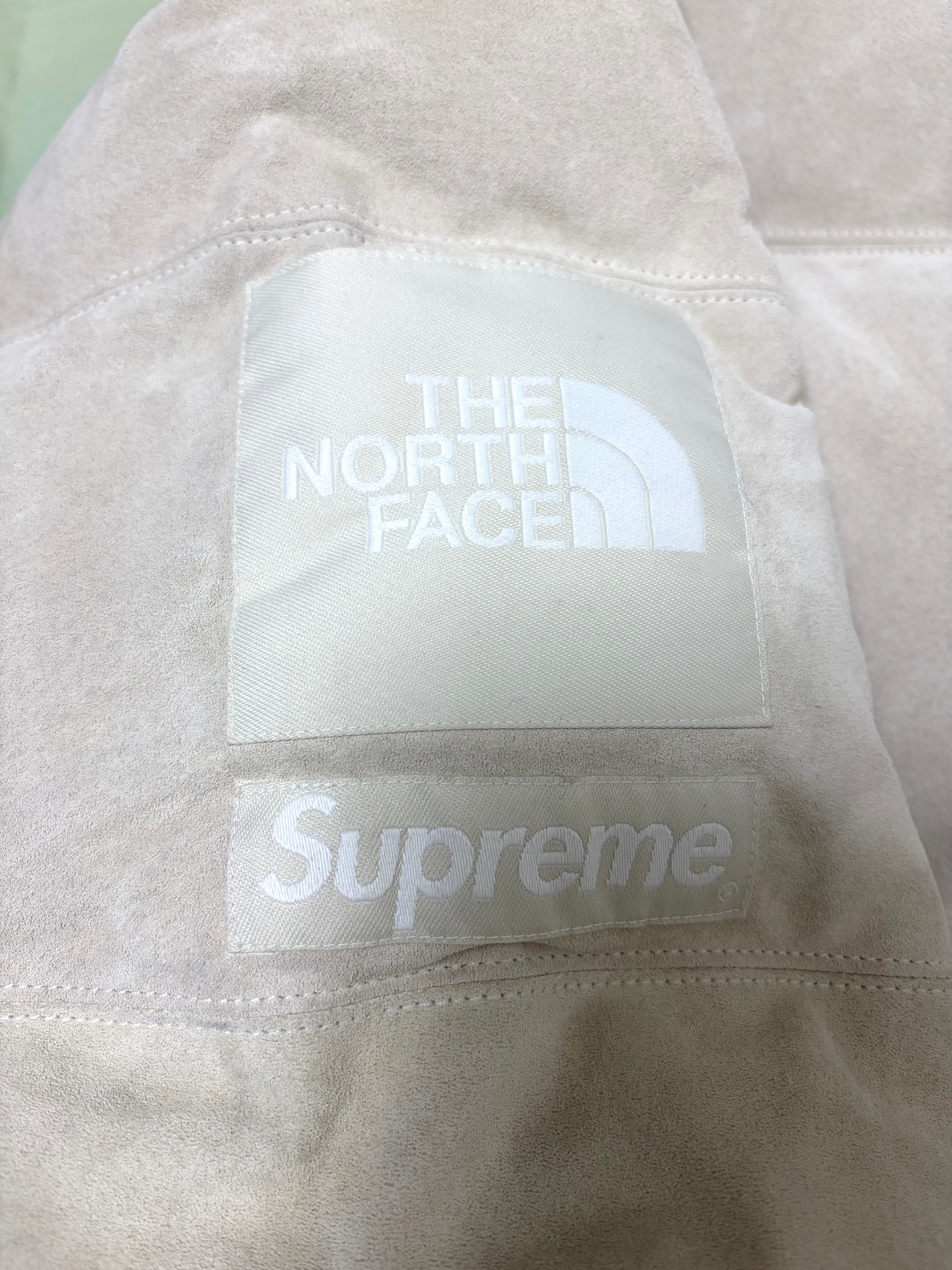 Supreme x The North Face Suede Nuptse Jacket "Stone"