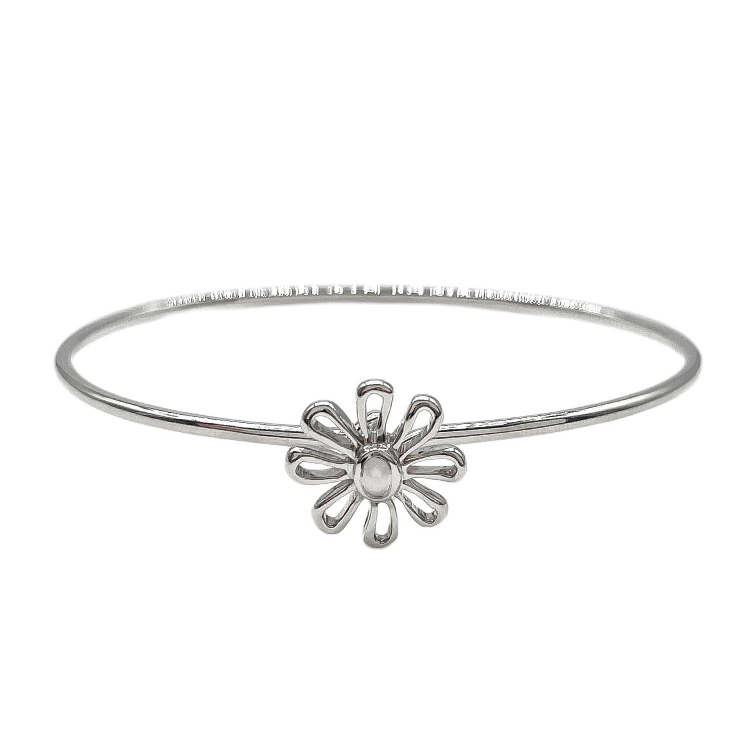 TIFFANY&Co. ティファニー デイジーフラワー ブレスレット
 バングル デイジーフラワー SV925 シルバー 新品仕上済 レディース
 【中古】