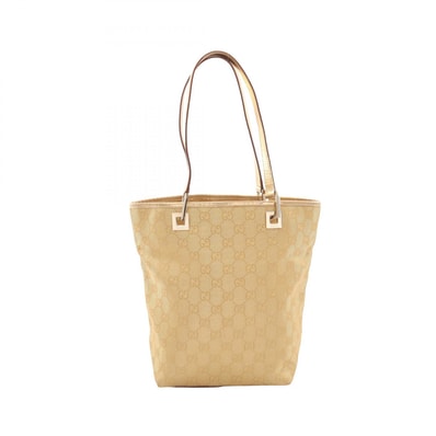 グッチ GUCCI GGキャンバス トートバッグ バッグ キャンバス レザー レディース ゴールド系 002・1099 【中古】