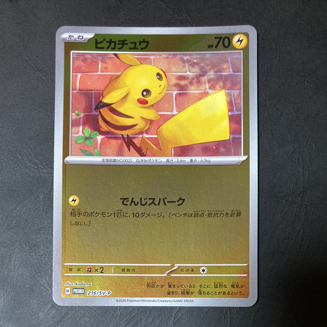 ピカチュウ P [SV-P 216](プロモカードパック「ポケカの夏がキタ!プロモカードGetキャンペーン!」)