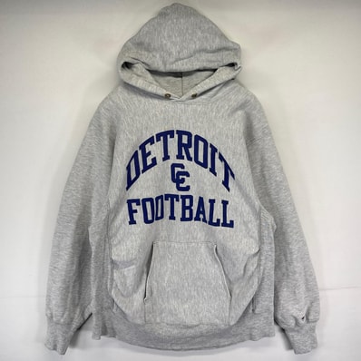 古着 80's/80年代 ヴィンテージ チャンピオン Champion USA製 パーカー リバースウィーブ プルオーバー カレッジロゴ XL グレー系 メンズ