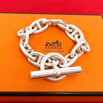HERMES エルメス シェーヌダンクル TGM 11コマ マルジェラ期 シルバー925 ブレスレット
33177