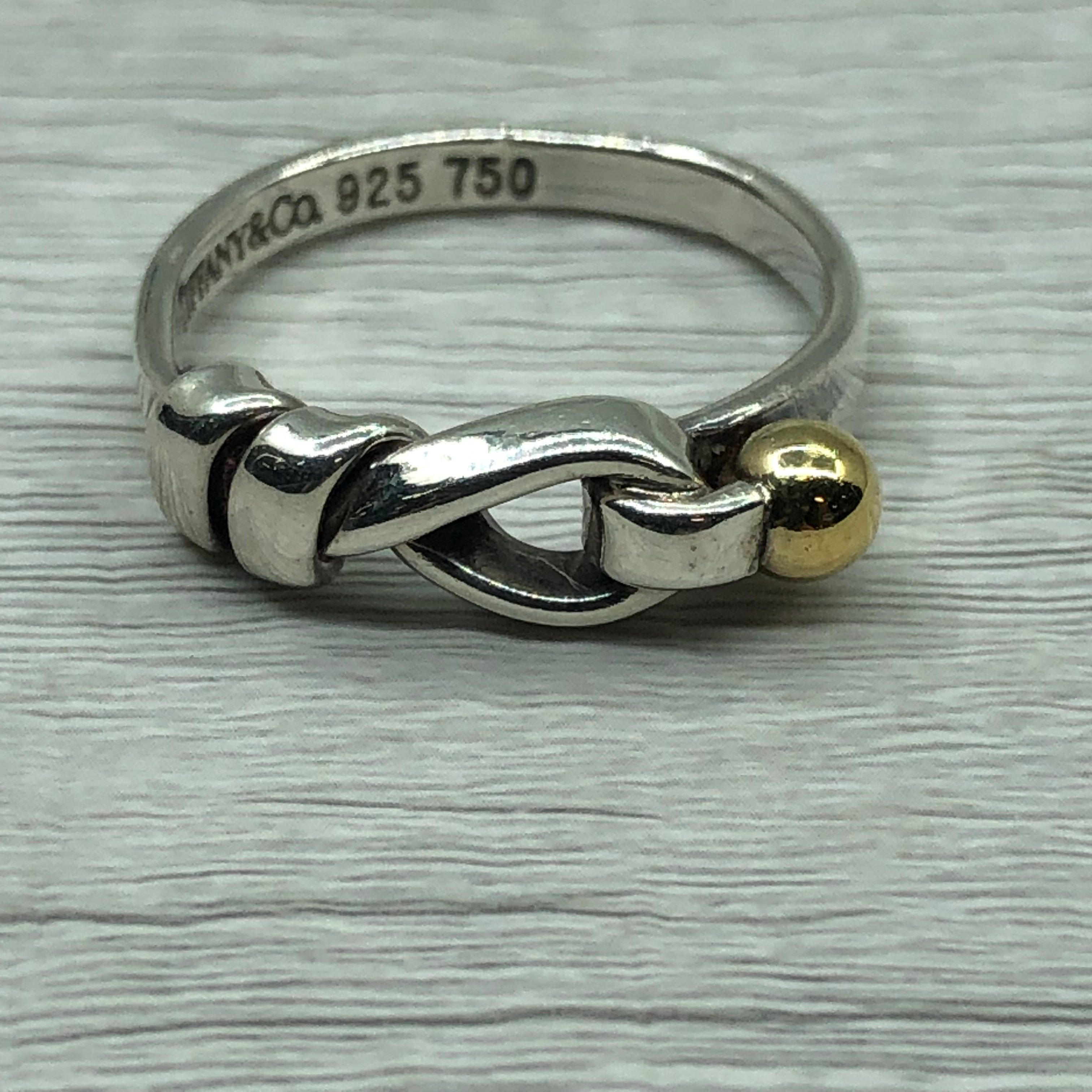 ティファニー フック&アイ リング SV925/750