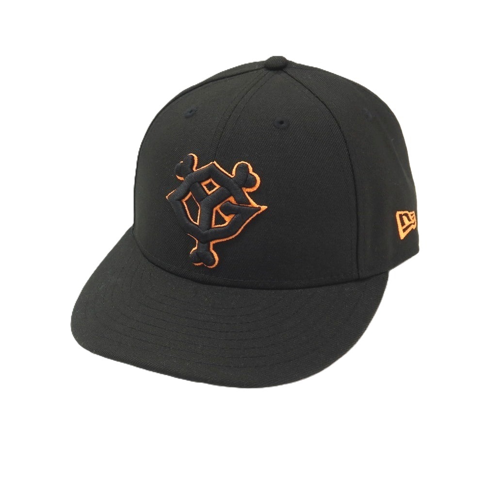 【中古】ブラックアイパッチ BlackEyePatch × 読売GIANTS × NEW ERA ベースボールキャップ 帽子 ブラック【サイズ7 3/8(58.7cm)】【メンズ】