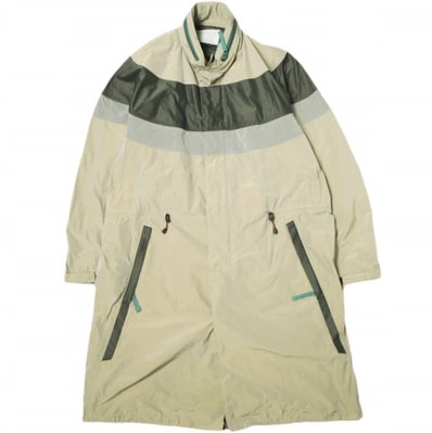 新品 kolor カラー 24SS 日本製 ナイロンスタンドカラーコート 24SCM-C08118 3 BEIGE 定価148,500円 アウター g22141