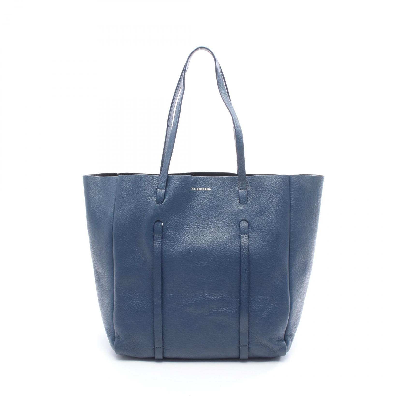 バレンシアガ BALENCIAGA エブリデイ トート S トートバッグ バッグ レザー レディース ブルー系 【中古】