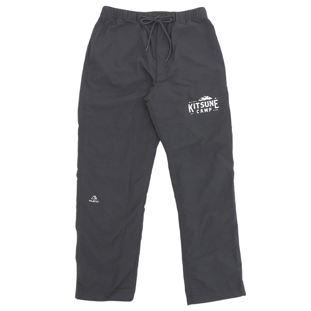 メゾンキツネ CAMP WARMUP PANTS イージーパンツ ボトムス メンズ チャコールグレー S KMS32540 S