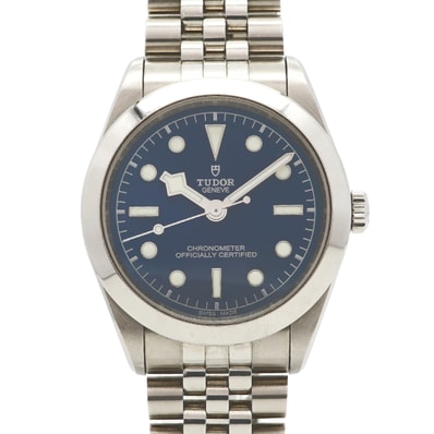 【6wda0054】チュードル ブラックベイ 39 79660 ネイビー文字盤【中古】腕時計 メンズ