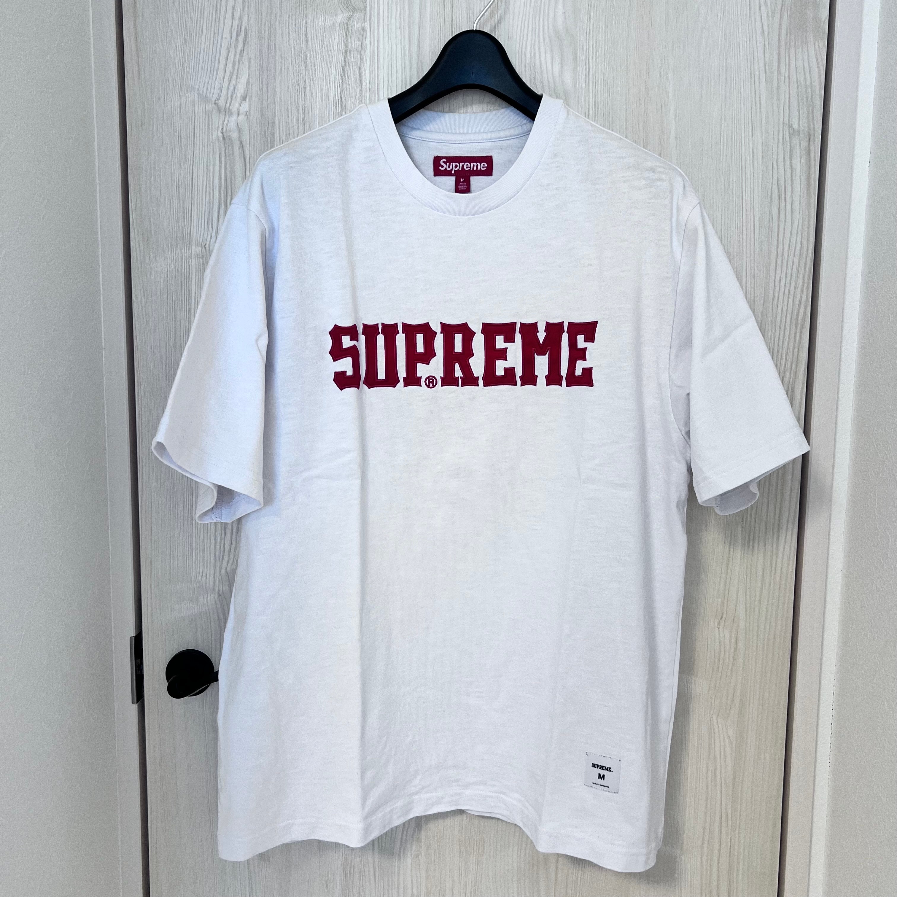 Supreme Twill Applique S/S Top "White"