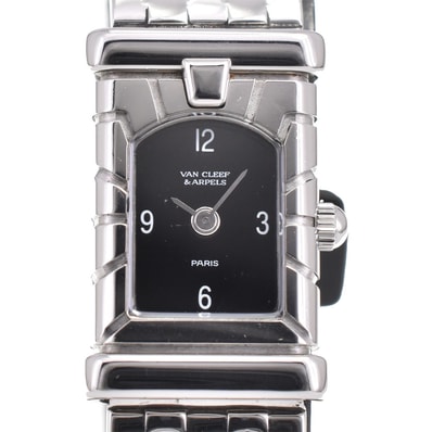 値下 ヴァンクリーフ&アーペル Van Cleef & Arpels 531963T5 ファサード クォーツ レディース 良品 内箱付き M#145448