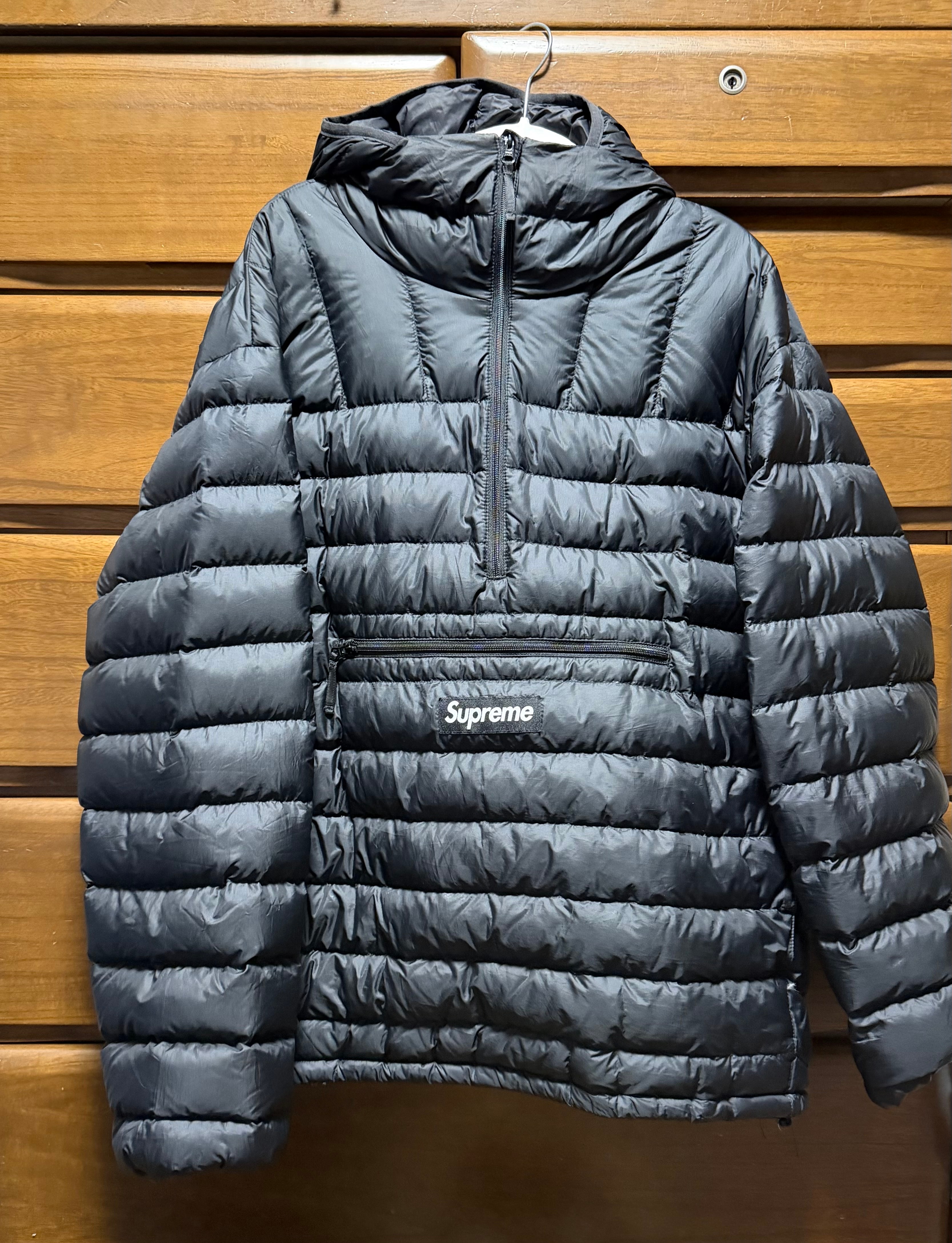 Supreme Micro Down Half Zip Hooded Pullover 