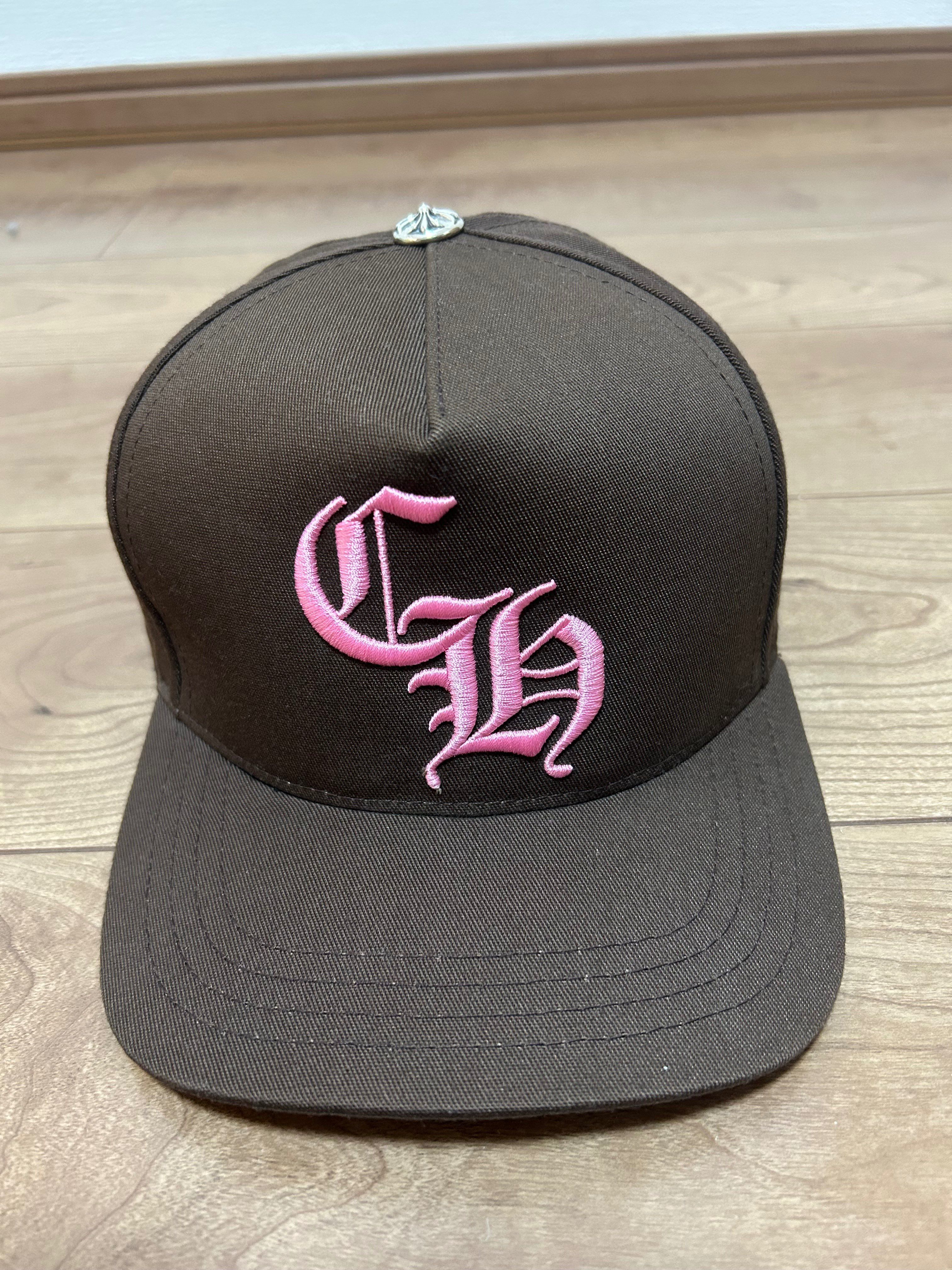 Chrome Hearts Baseball Cap 5 Panel CH "Brown/Pink"