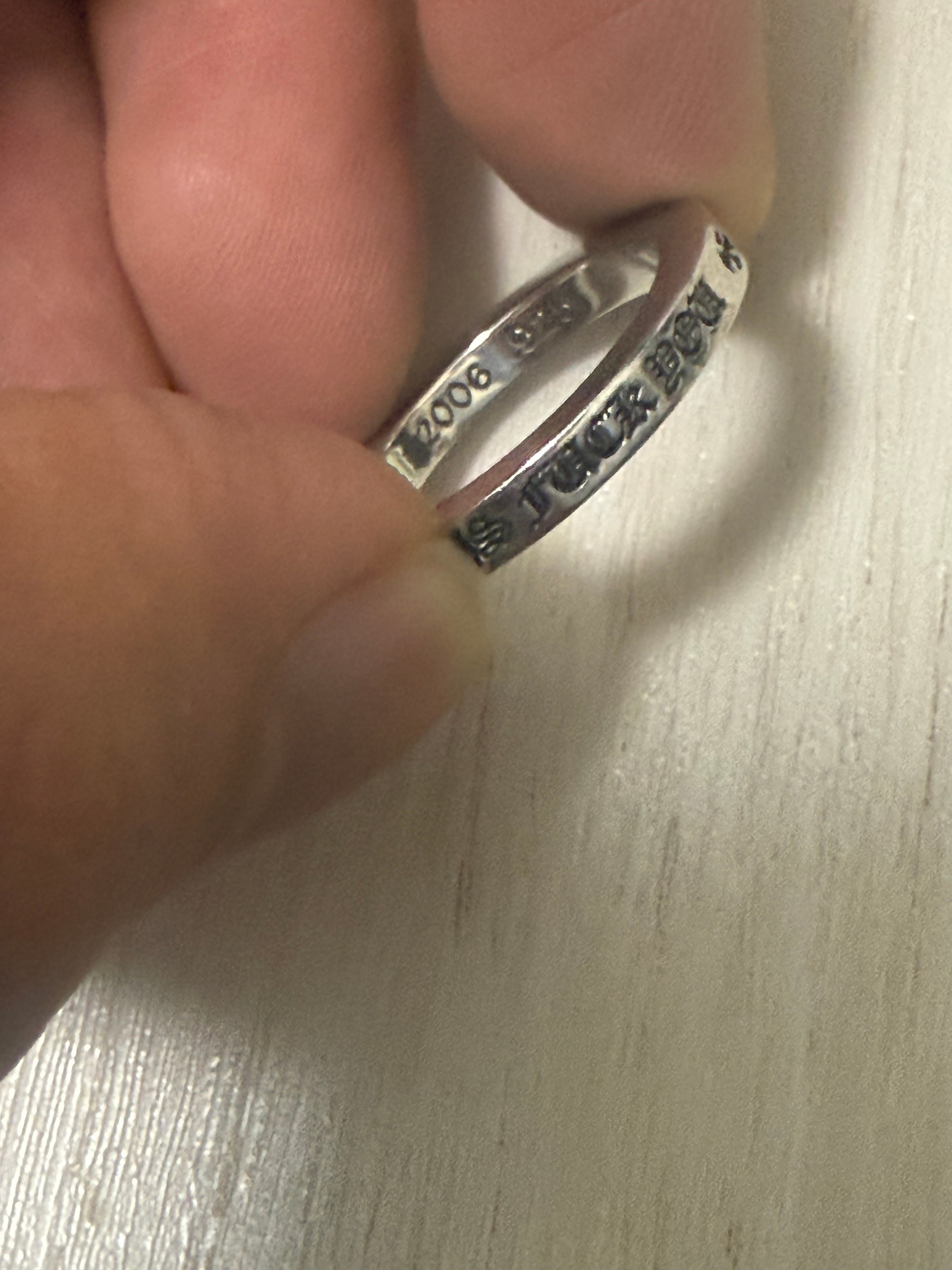 Chrome Hearts fuck you ring