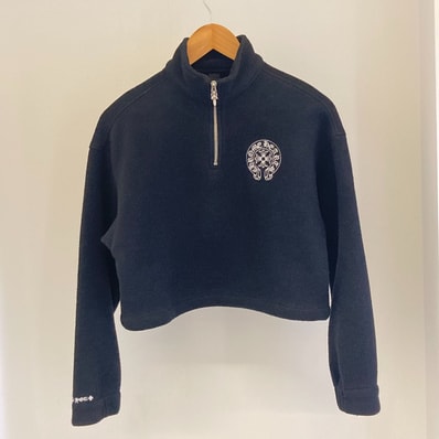 CHROME HEARTS(クロムハーツ) ダガー ハーフジップ フリース ブルゾン SMALL 165/82A ブラック