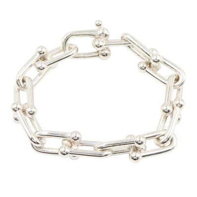 ティファニー TIFFANY&CO ハードウェア ラージリンク ブレスレット ブレスレット アクセサリー シルバー925 レディース シルバー系 60153091 【中古】