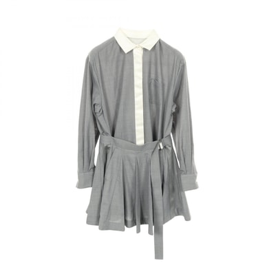 サカイ Sacai ワンピース 衣料品 トップス ウール ポリエステル レディース グレー系 / ホワイト系 【中古】