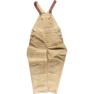 古着 カーハート Carhartt ダブルニー ダック オーバーオール メンズw39相当/evb010261