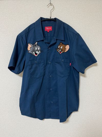 Supreme Tom & Jerry S/S Work Shirt "Navy"