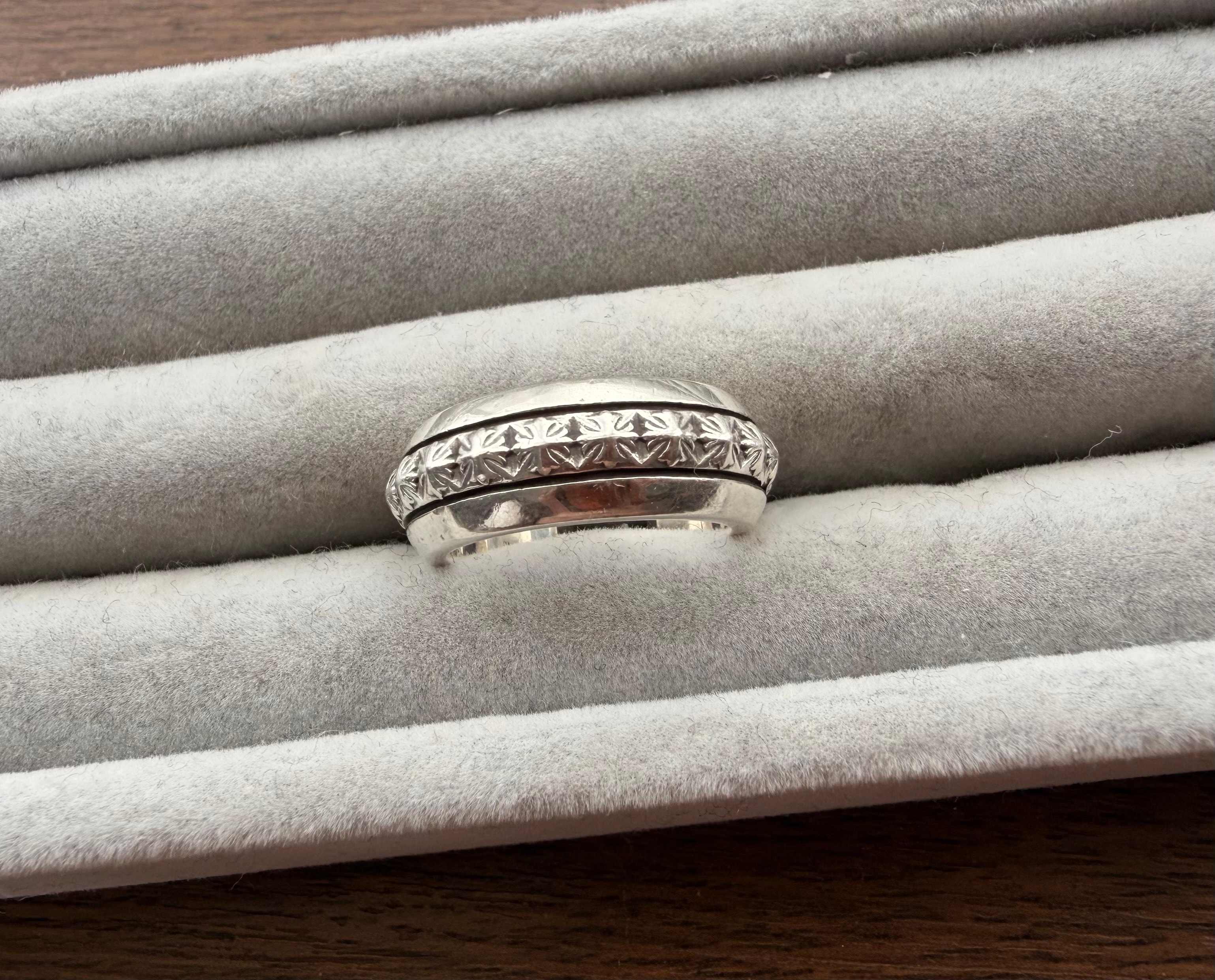 Chrome Hearts Open Band CH Plus Zero Pyramid Ring "Silver"