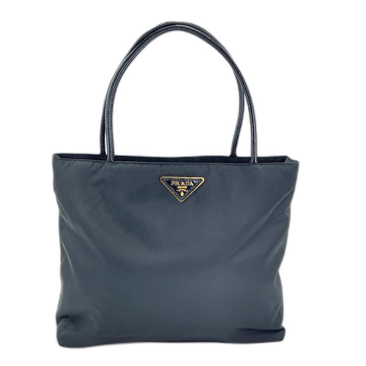 プラダ PRADA 三角プレート トートバッグ ナイロン【中古】