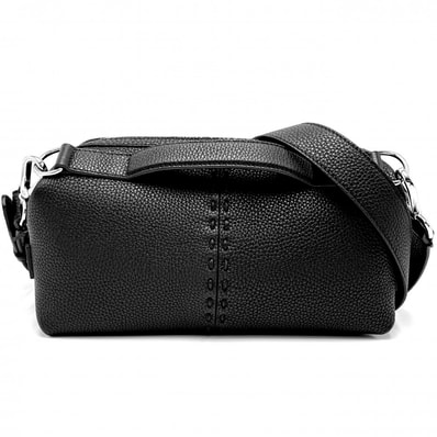 FENDI フェンディ 2WAY セレリア シエスタスモール ハンドバッグ ショルダーバッグ 肩掛け 斜め掛け かばん 鞄 7VA639 レザー ブラック 黒 シルバー金具 レディース 美品【中古品】