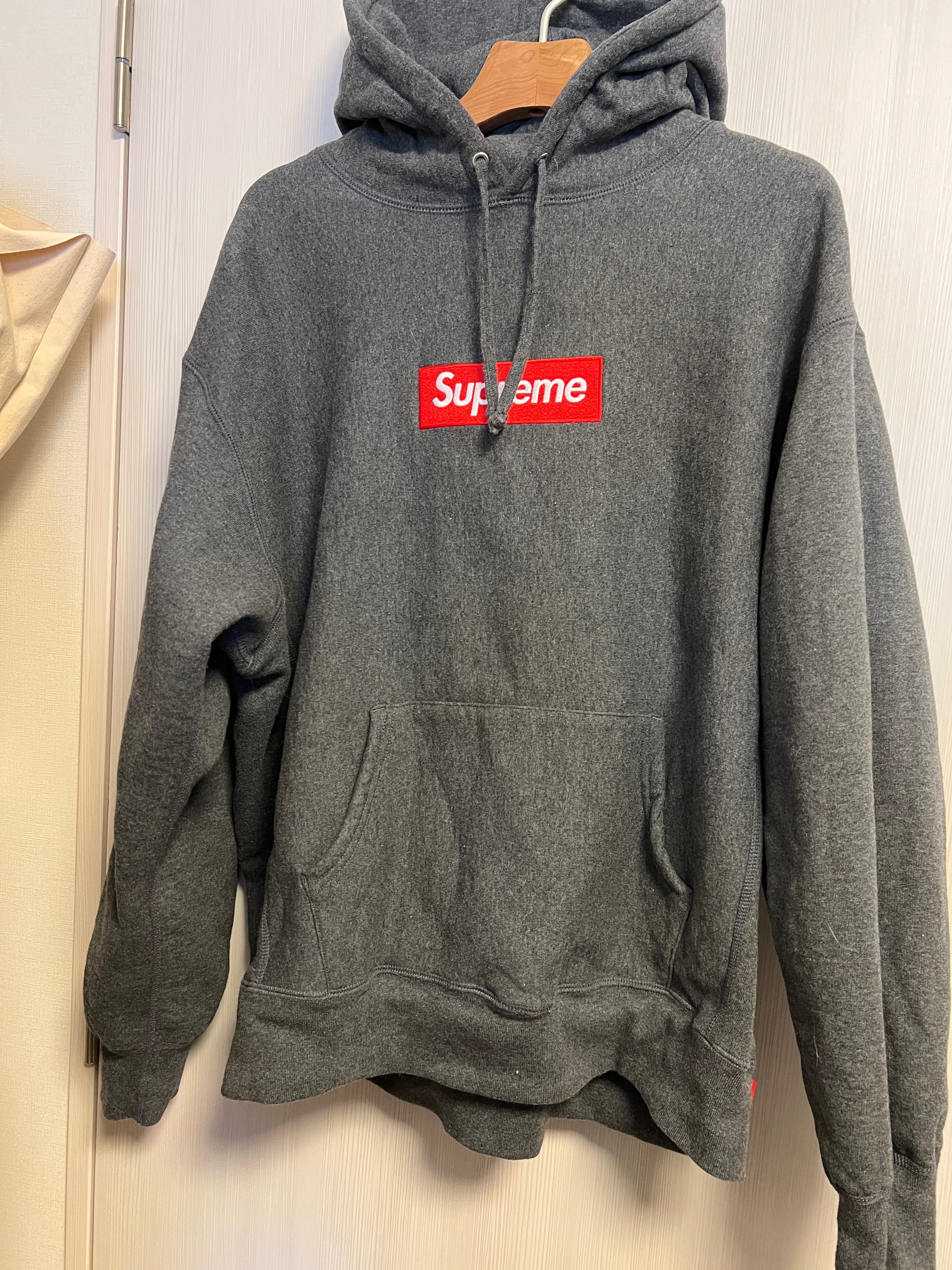 Supreme Box Logo Hooded Sweatshirt "Charcoal" (21FW)