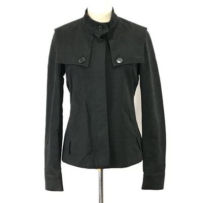¥6990/タグ付新古品★ユニクロ/UNIQLO★ツイルピーチブルゾン/アウター/ショートコート【レディースM/黒/black】Jaket/Jumper◆cBH587