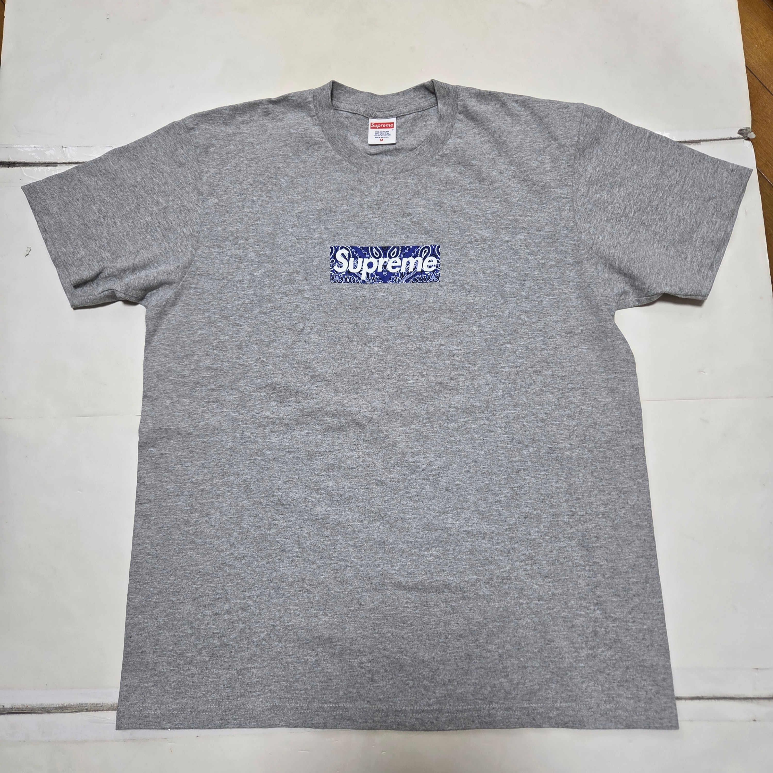 Supreme Bandana Box Logo Tee "Grey"
