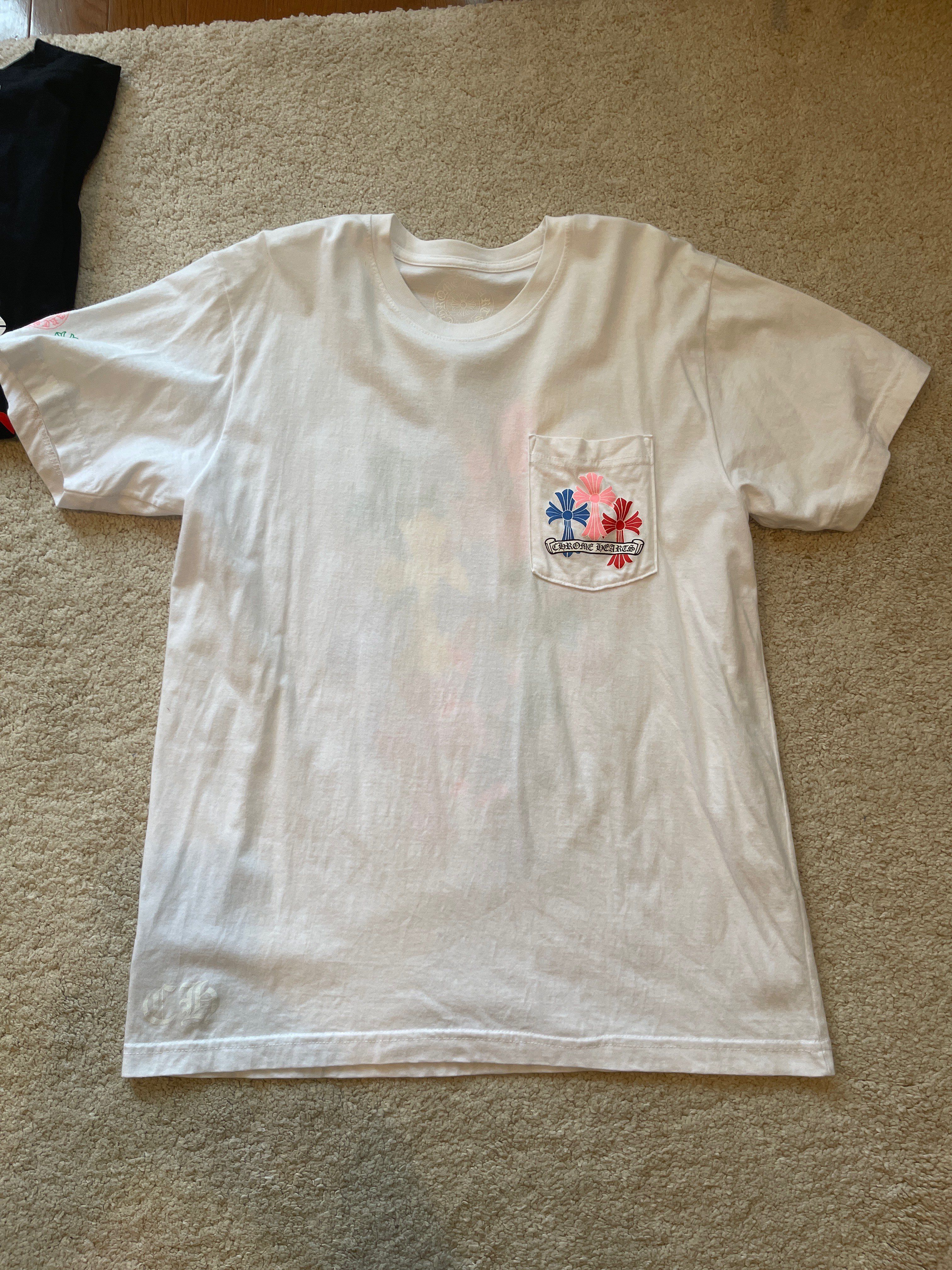 Chrome Hearts Multi Color Cross Cemetery T-Shirt "White"