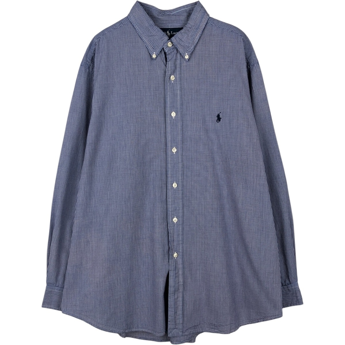 古着 ラルフローレン Ralph Lauren CLASSIC FIT 長袖 ボタンダウンチェックシャツ メンズXL相当/eaa652083