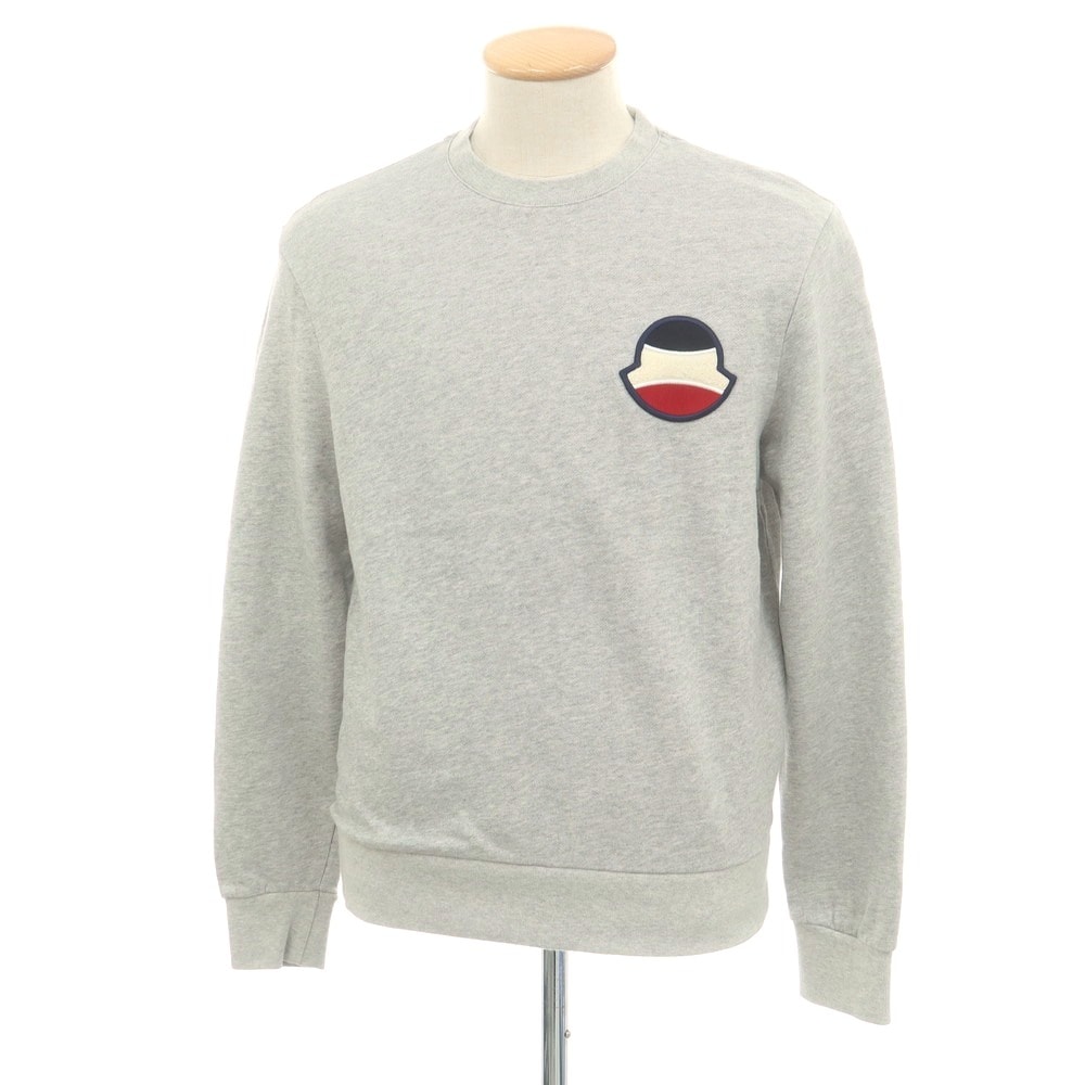 【中古】モンクレール MONCLER コットン クルーネック スウェット グレー【サイズS】【メンズ】