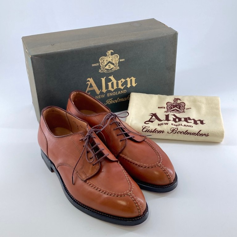 ALDEN (알덴) 노르웨이 프론트 브래쳐 #6 .5 드레스 슈즈 브라운